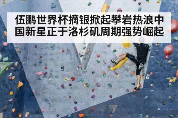 athlete climbing wall